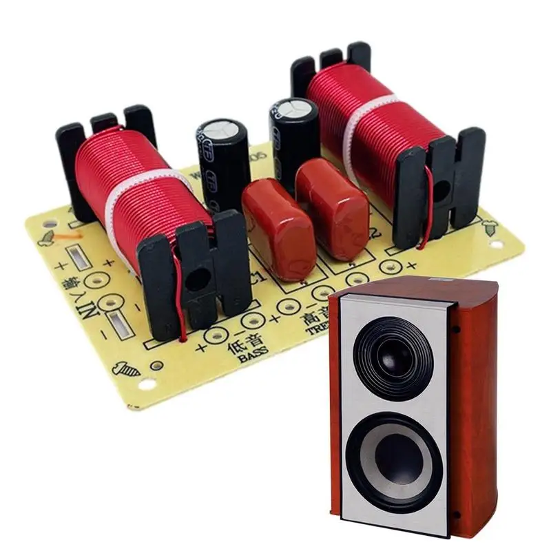 150W 3-Way Audio Hifi Filter Circuit Board Stereo Speaker Crossover Filters Treble/Alto/Bass 3 Unit Frequency Dividers For