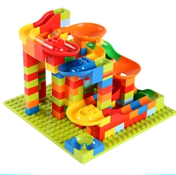 168Pcs Small Size Building Blocks DIY Bricks Assemble Toys Marble Race Run Blocks Block Small Building Block Bulk Model Toy