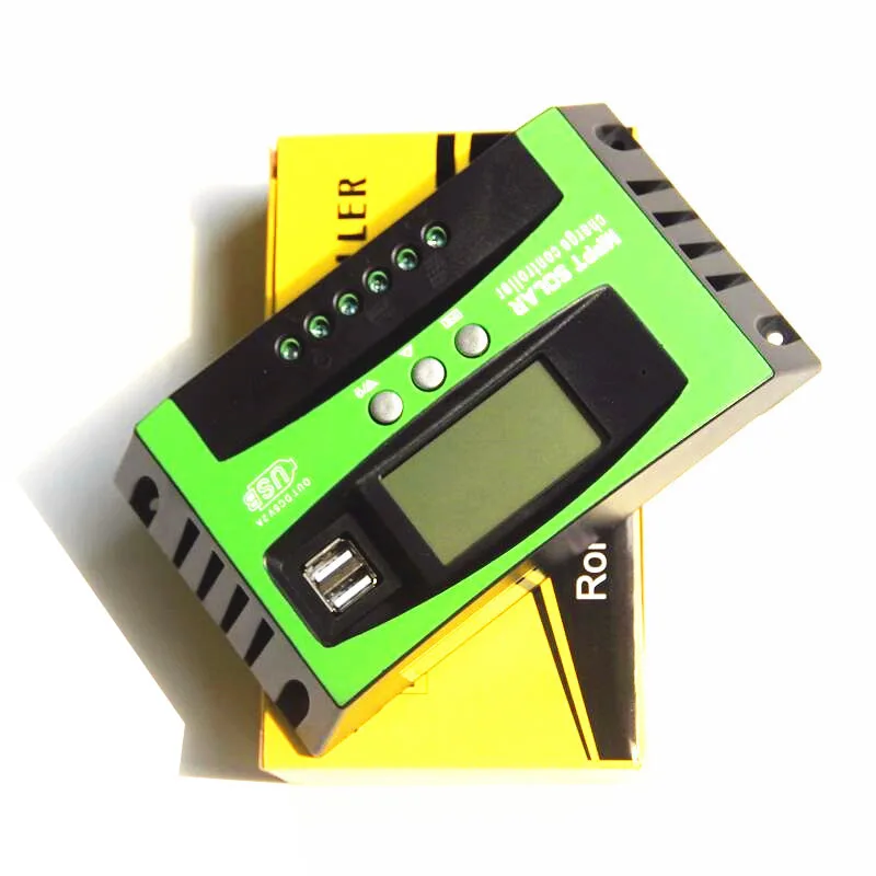 30A 40A 50A 60A 80A 100A MPPTソーラーチャージコントローラー 12V 24V自動ワイド入力電圧 RVボートオフグリッドソーラーパネルシステム用