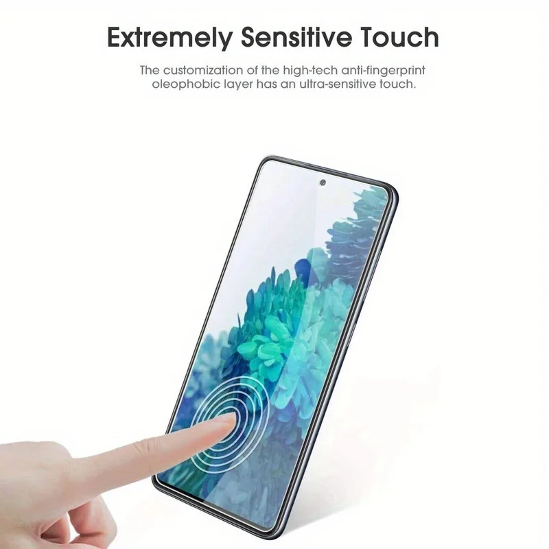 4er-Pack für Samsung Galaxy S20 FE / S20 FE 5G Displayschutzfolie aus gehärtetem Glas, kratzfest, blasenfrei, ultrabeständig – Detail 4