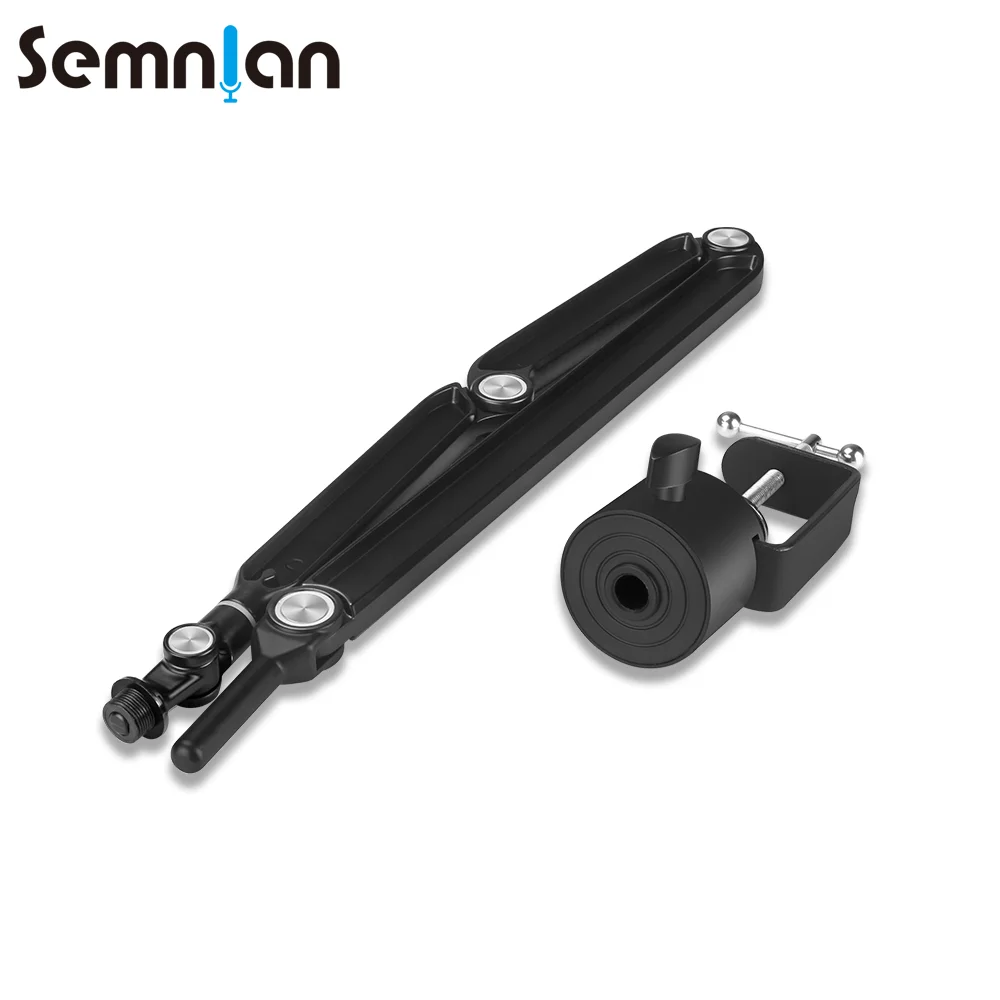 Imagem -06 - Semnlan-microfone Arm Stand Segment Desktop pc Mobile Gaming Gravação ao Vivo Suporte Cantilever Ajustável 360 ° Universal Lm02