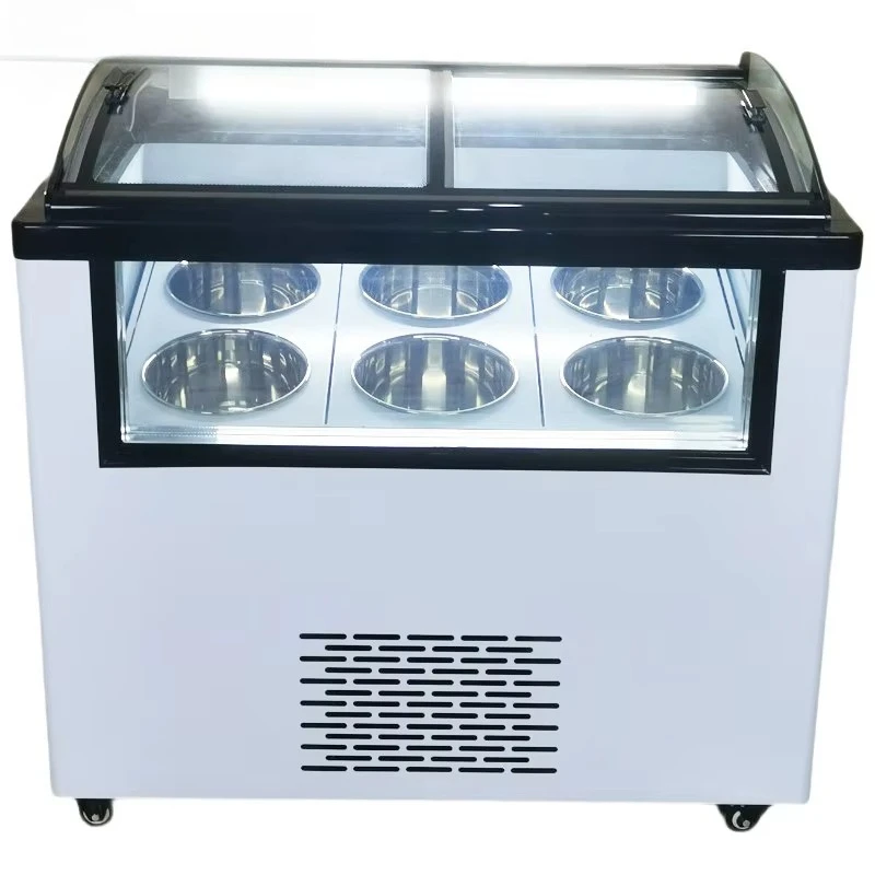 

Single-Temperature Direct Cooling Ice Cream and Popsicle Display Cabinet Frozen Food Display Unit