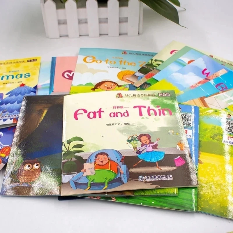 

60 Books/Set Picture Book Children Enlightenment Bedtime English story book Learn Words Tales Series Educational Reading libros