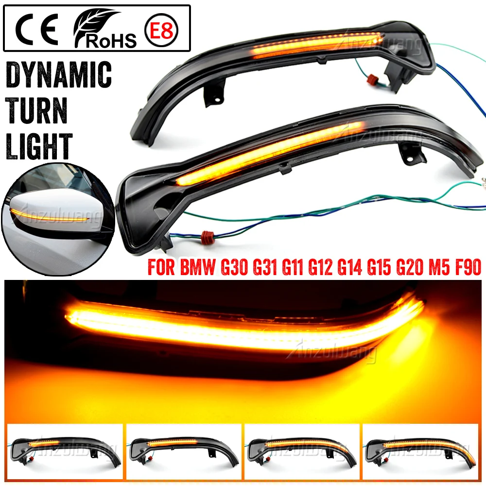 

2x Dynamic LED Turn Signal Light Blinker For For BMW 8 series G14 G15 G16 2018 2019 Left hand drive LED Turn Signal light