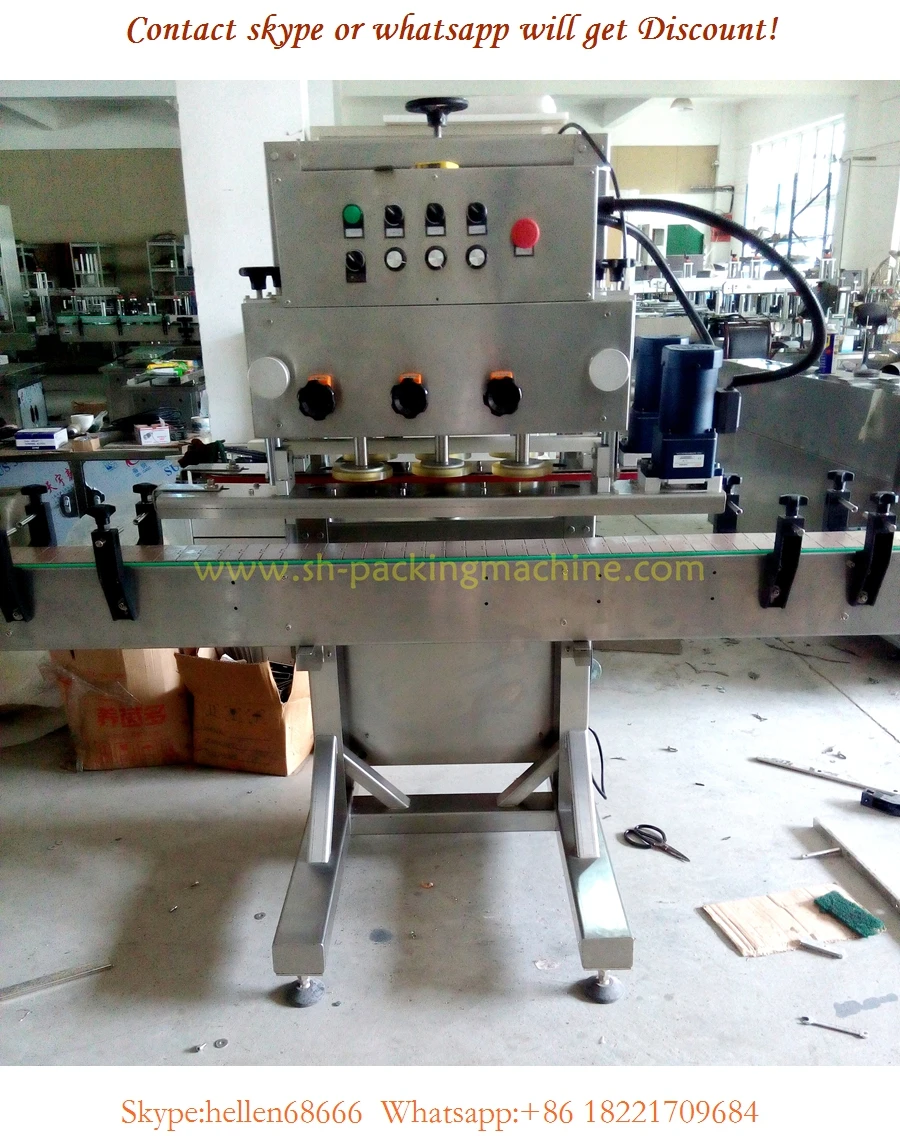 screw capping machine,bottle capper,bottle capping machine with feeder,CE