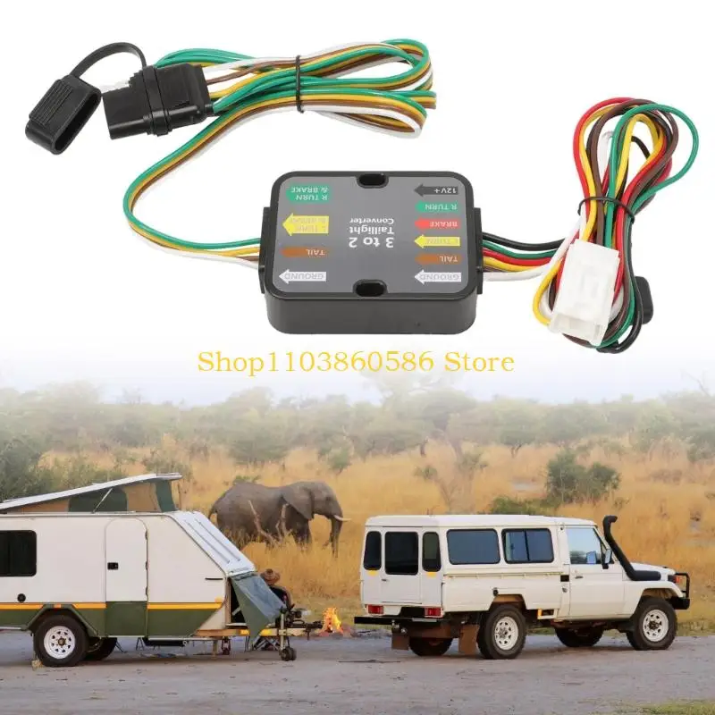 242A Sturdy ABS Material Trailer Wiring Harness Quick Install Sand Wiring Specifically Made for 2021 to 2024 MPV