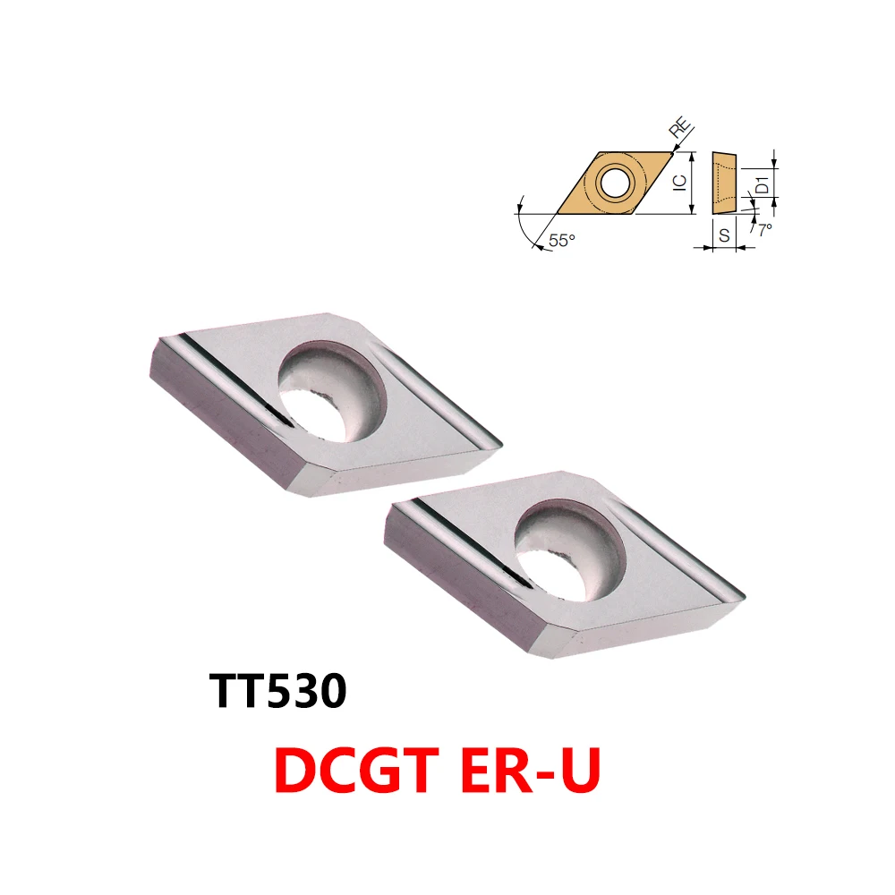 

Carbide Insert Original DCGT DCGT11T302ER-U DCGT11T304ER-U TT530 CNC Lathe Cutter DCGT11T302 DCGT11T304 ER-U Turning Tool Holder