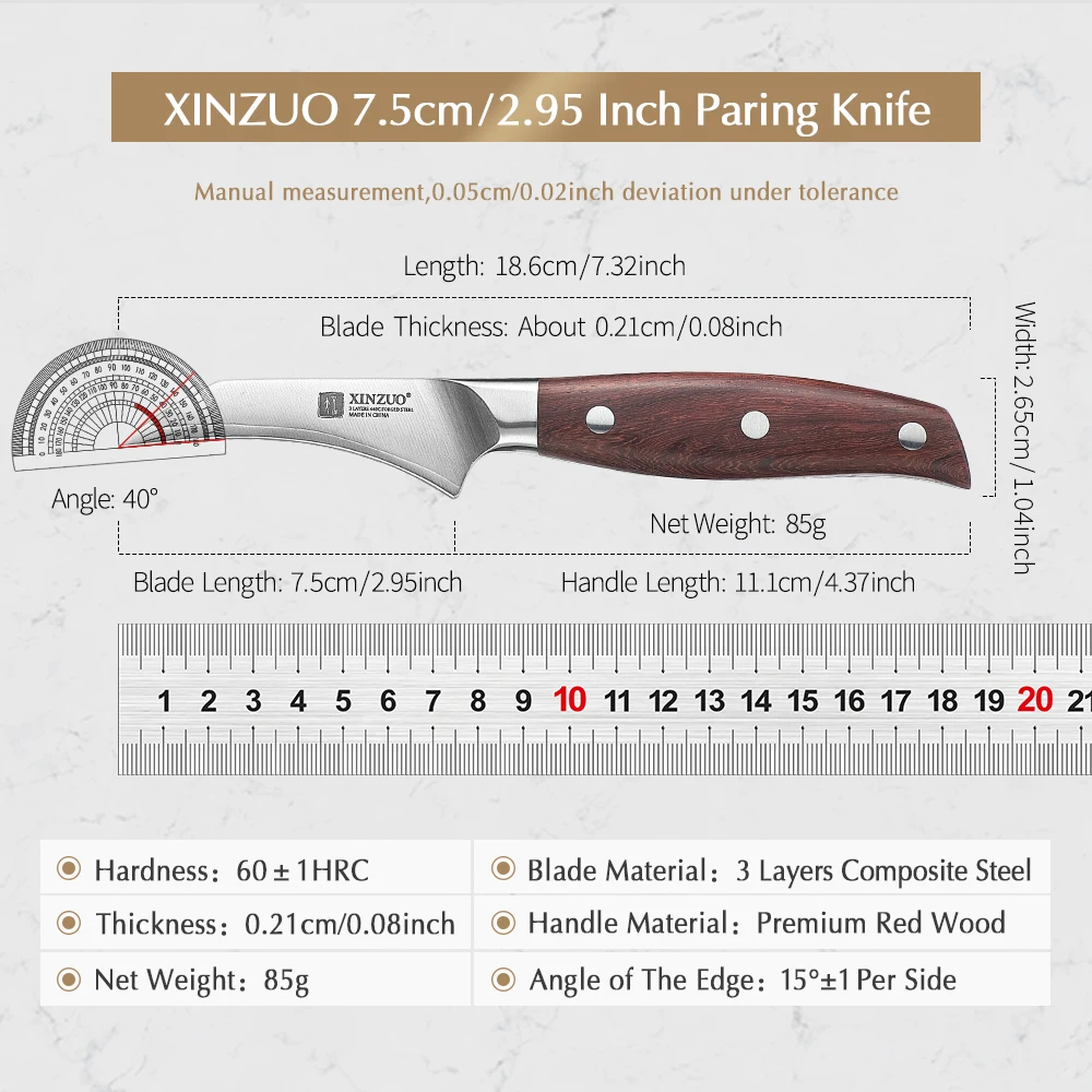 Xinzuo Zhi 3.0" Paring Knife — photo 2