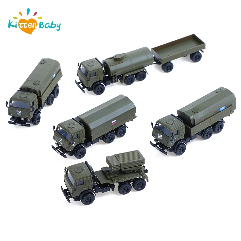 

1/72 Russia KAMAZ-5350 Truck Assembly Puzzle Model Rocket Simulated Artillery Model Boys Toy