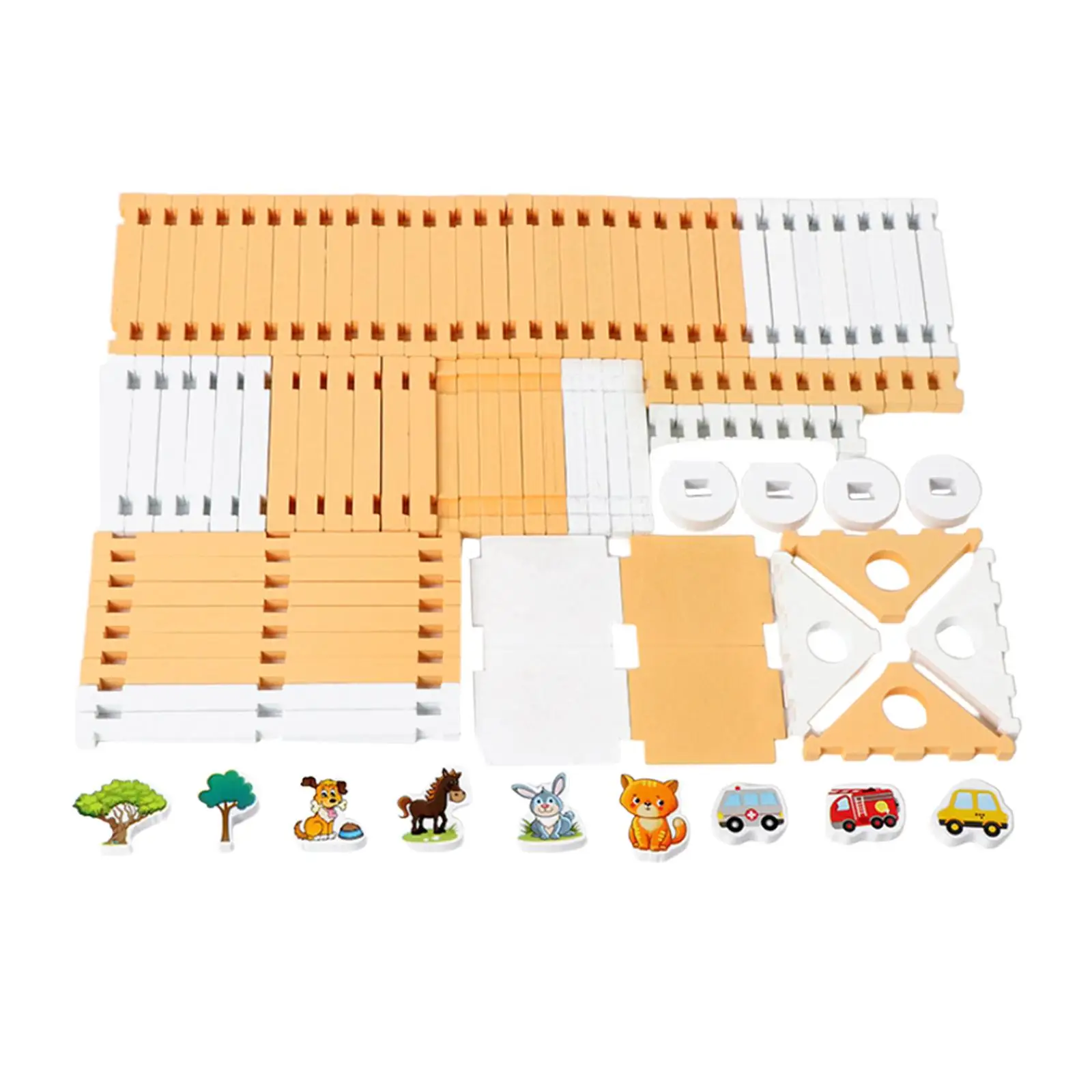 Juego de bloques de construcción Casa de madera DIY para niños de 3 4 5 6 años