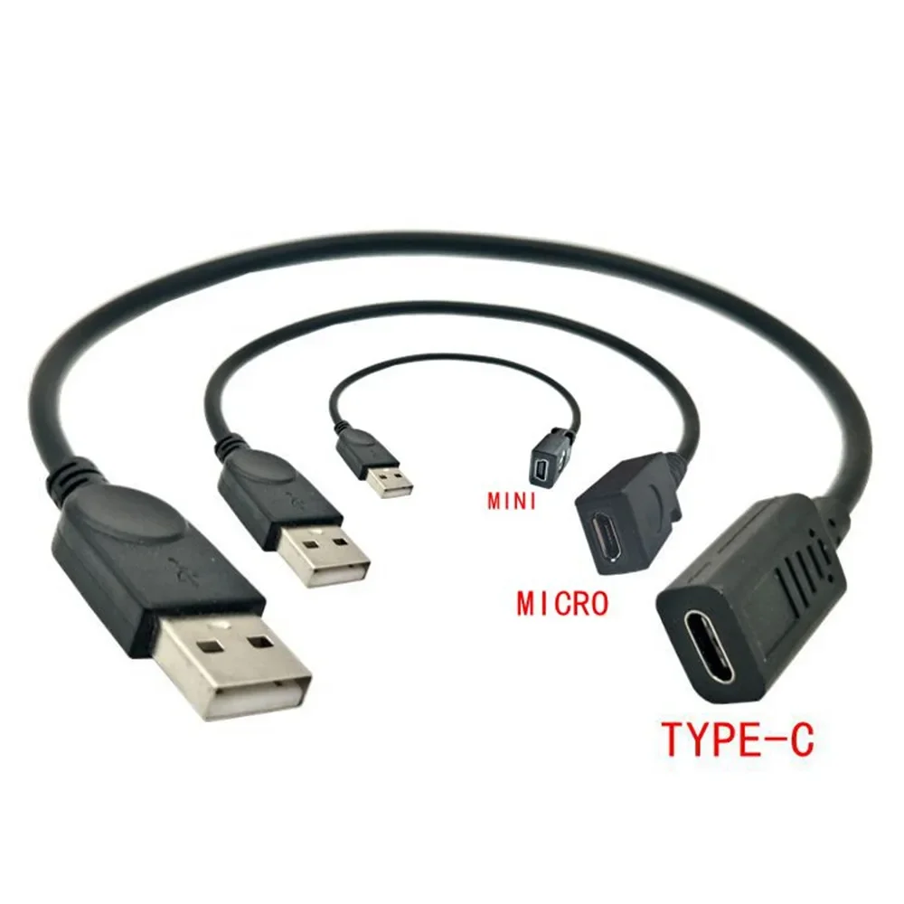 

USB Male Micro MINI Type cUSB Female adapter for android phone data load wire connection data conversion wire