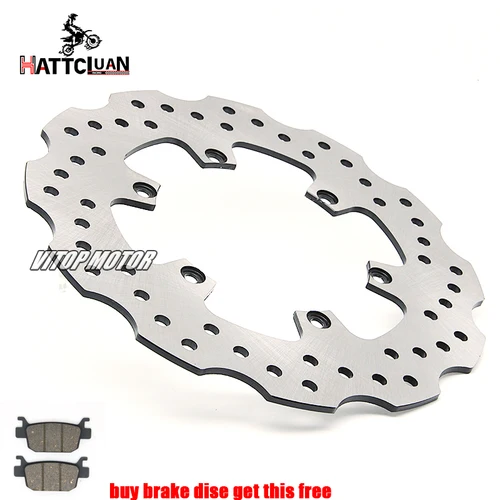Imagen 1 del producto HATTCLUAN Rotor de disco de freno trasero de motocicleta (para versión no ABS) para Benelli BN302 TORNADO TNT300 BJ300 STELS 300 TNT150