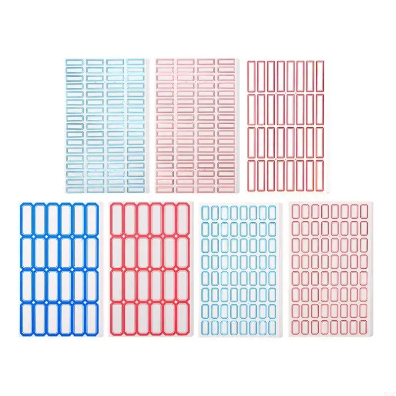 

50 Sheets Adhesive Sticker Writeable Sticker Jams Label Household Labels Blank Labels Office Supplies for Envelopes K1KF