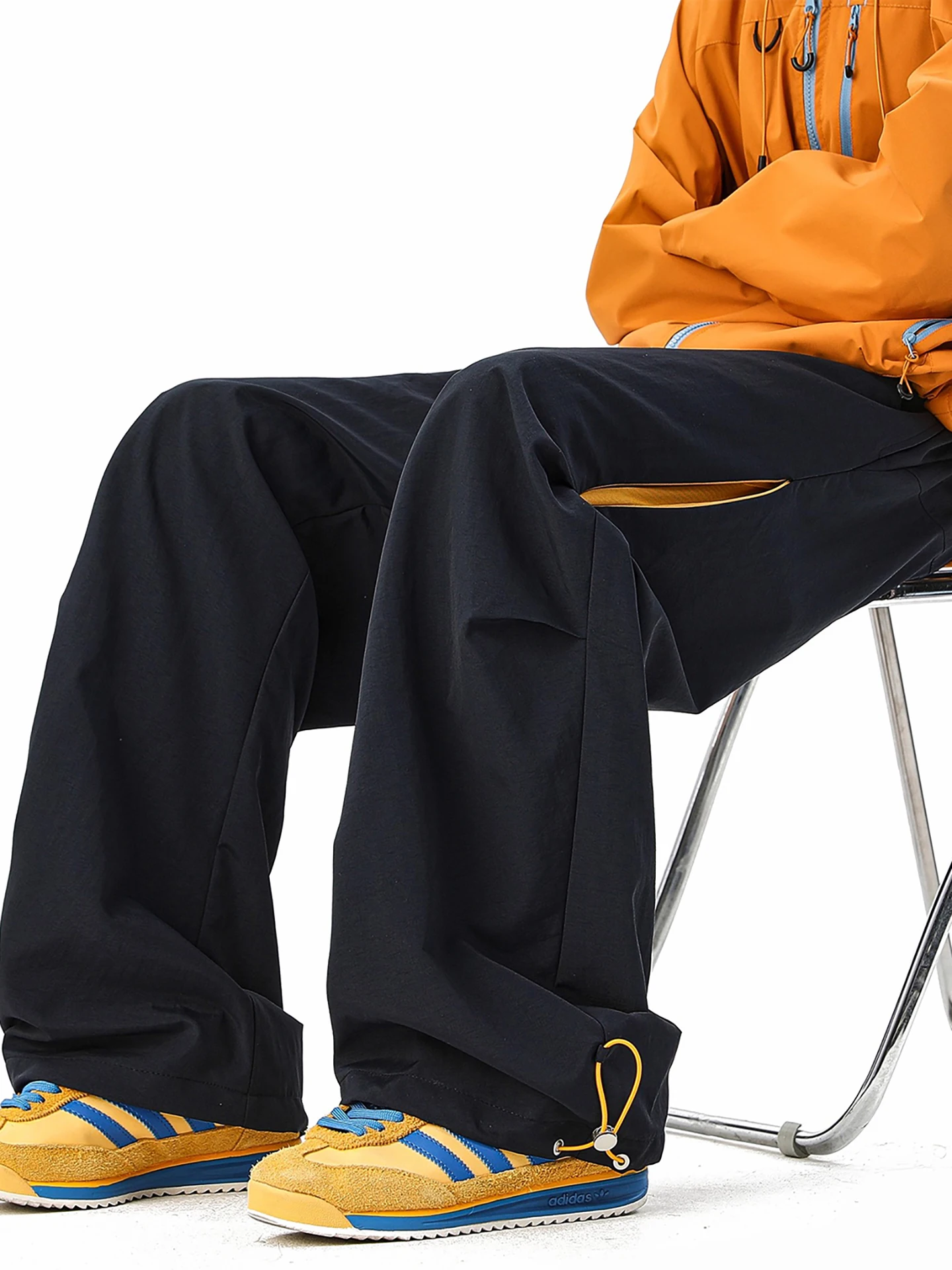 

Outdoor Qui Dry Sports Fce Pants Men's Casual Loose Leggings Folded Workwear Long Trousers for Youth Teenagers