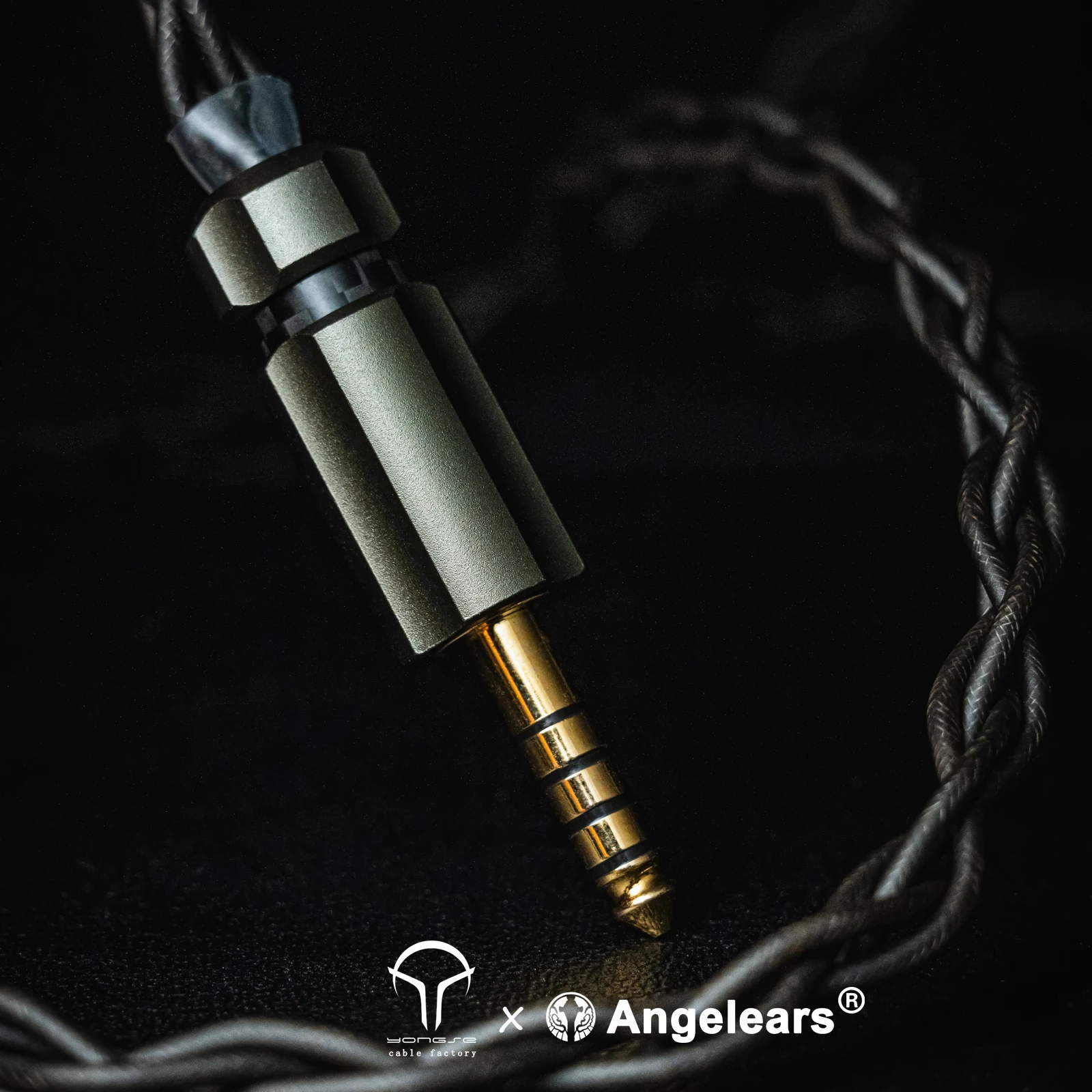 Angelears x Yongse Fujin Cable de actualización insignia Furukawa núcleos aleación de oro-plata plata chapada en paladio OCC chapado en plata pura