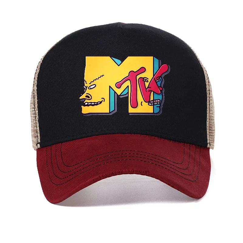 The Weeknd Mtv Collaboration mesh Baseball Cap adjustable Trucker Hat Breathable visor Outdoor Beavis Butthead Snapback hats