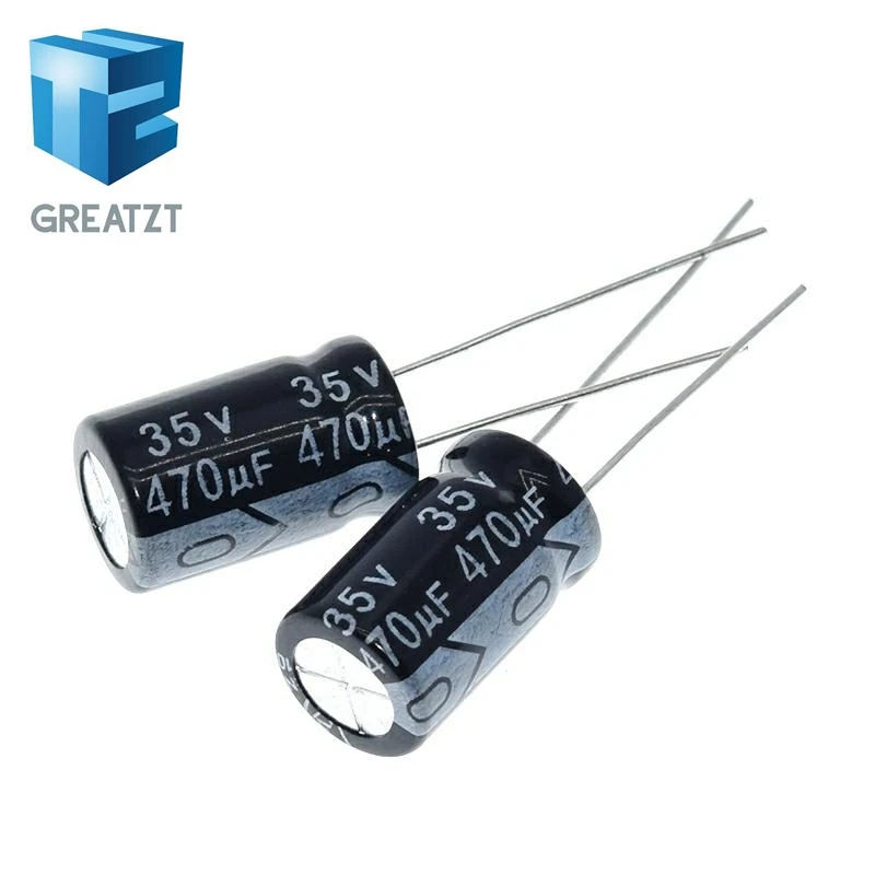 GREATZT 10/20/40PCS Higt quality 35V 470UF 10*17mm 470UF 35V 10*17 Electrolytic capacitor