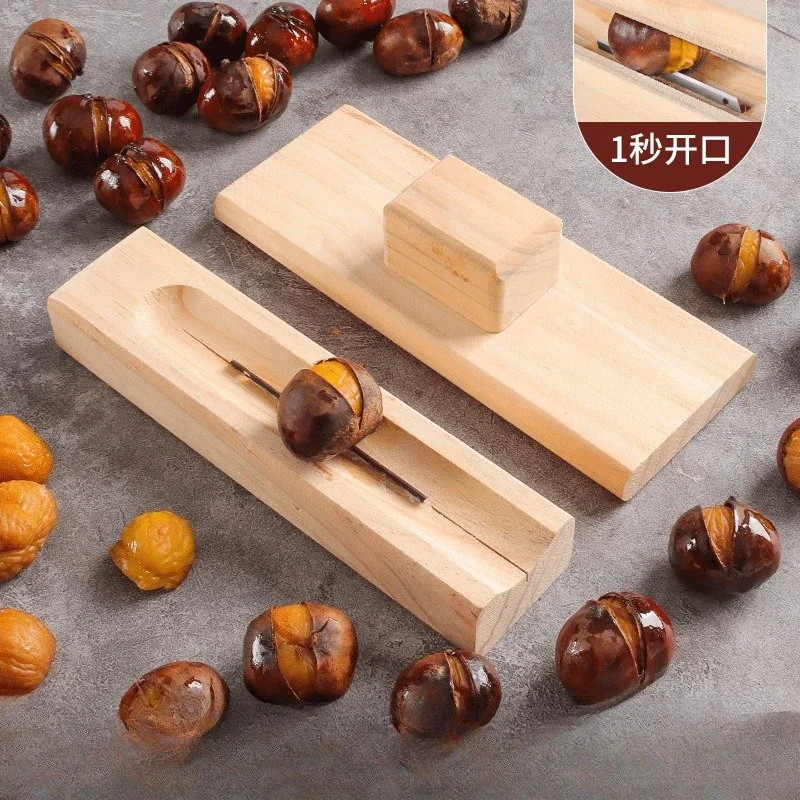 أداة تقشير الكستناء الاحترافية للاستخدام المنزلي، أداة إزالة مشبك الكستناء، أداة طبخ المطبخ