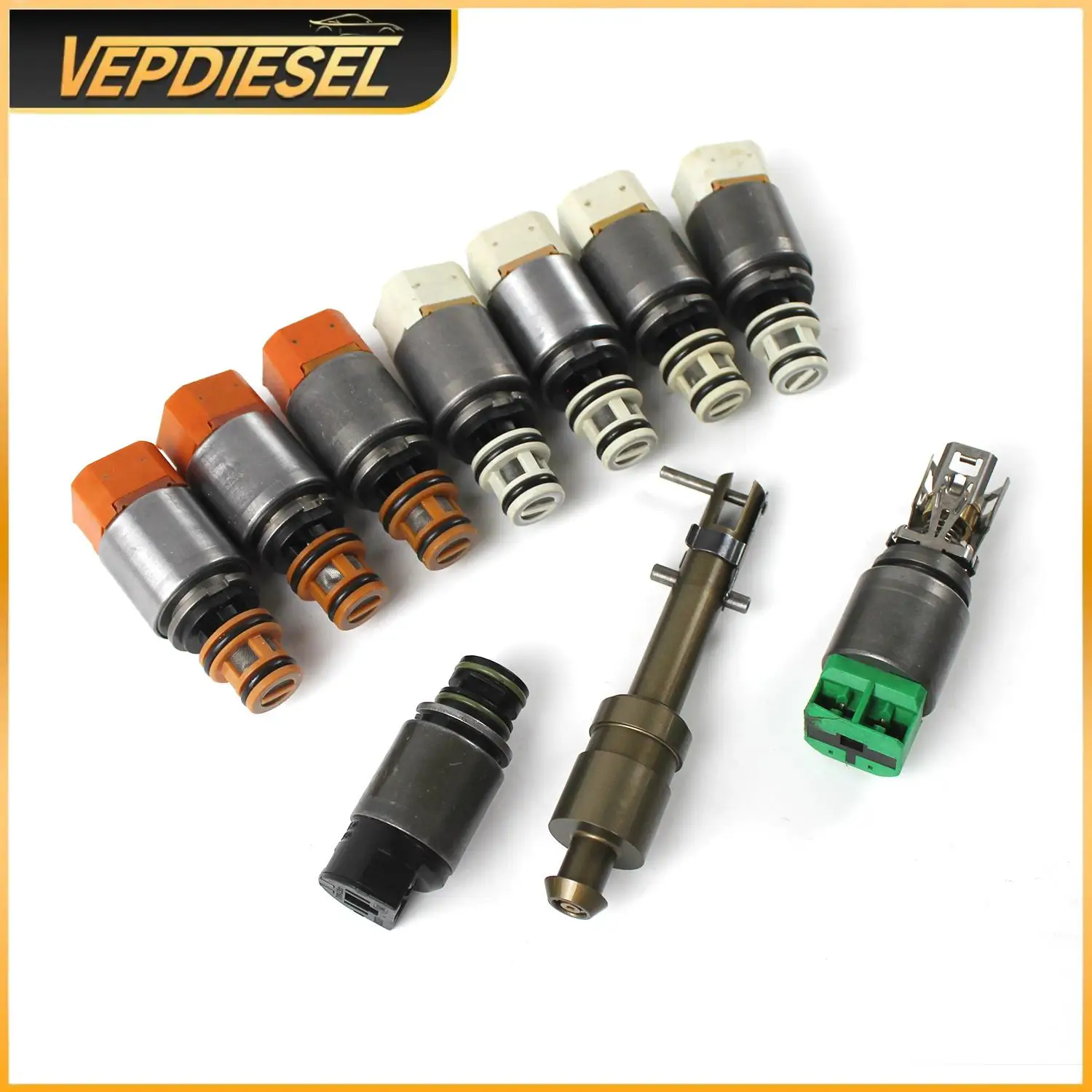 

1087298388 10Pcs 8HP45 8HP70 8HP90 Transmission Solenoid Kit for BMW Land Rover 8 Speed Mechatronics Car Parts Auto Accessories