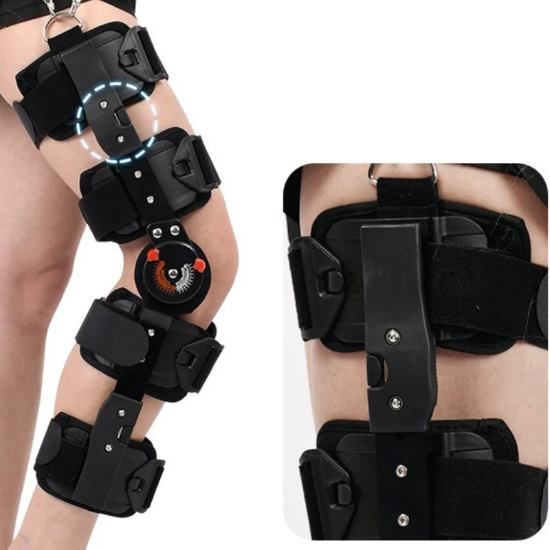 Adjustable Knee Joint Fixation Support Bracket for Leg Fracture, Knee Bone Fracture, Meniscus Rehabilitation Knee Protection