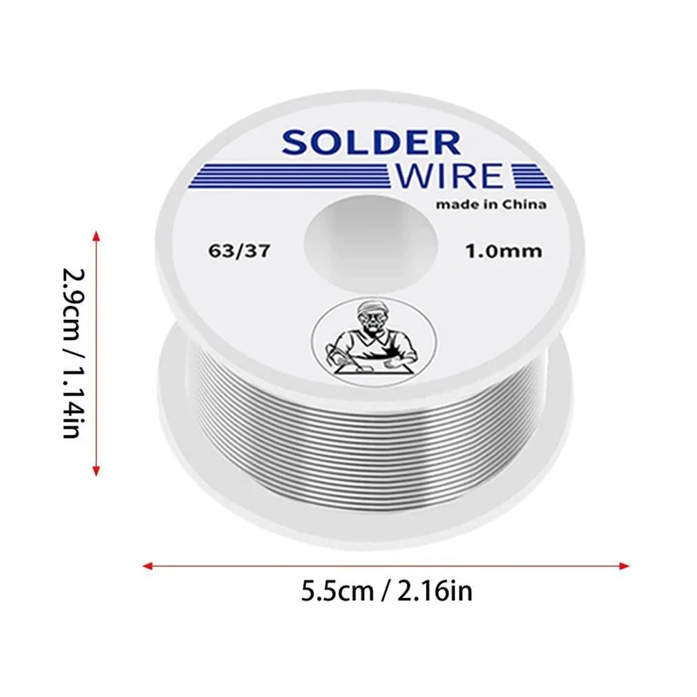 100/20g Solder Wire Tin Roll Clean Rosin Welding Core Soldering Wire Flux Reel Tube Low Temperature Easy Melt Solder Wire