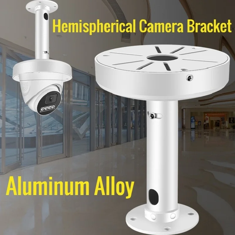 

Universal Pendent Hemispherical Camera Bracket Dome Camera Ceiling Mounting Indoor Outdoor Bracket Aluminum Alloy 100cm Lengths