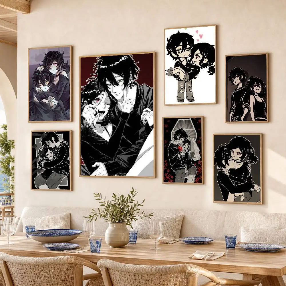 The Coffin of Andy and Leyley Poster Self-adhesive Art Waterproof Paper Sticker Coffee House Bar Room Wall Decor
