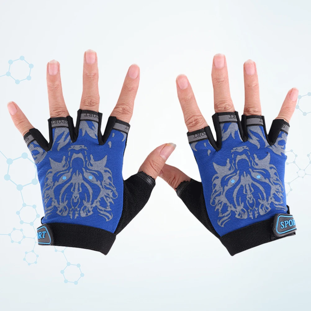 

Half Finger Cycling Gloves for Kids Breathable Durable NonSlip SweatAbsorbing RollerSkating Running Gloves