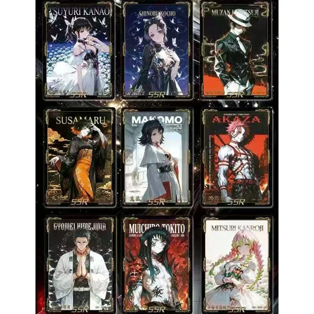 Demon Slayer Game Cards Ghost Slayer Blade Cards Character Collection Card Toy Gift Children's Toys Birthday Gift