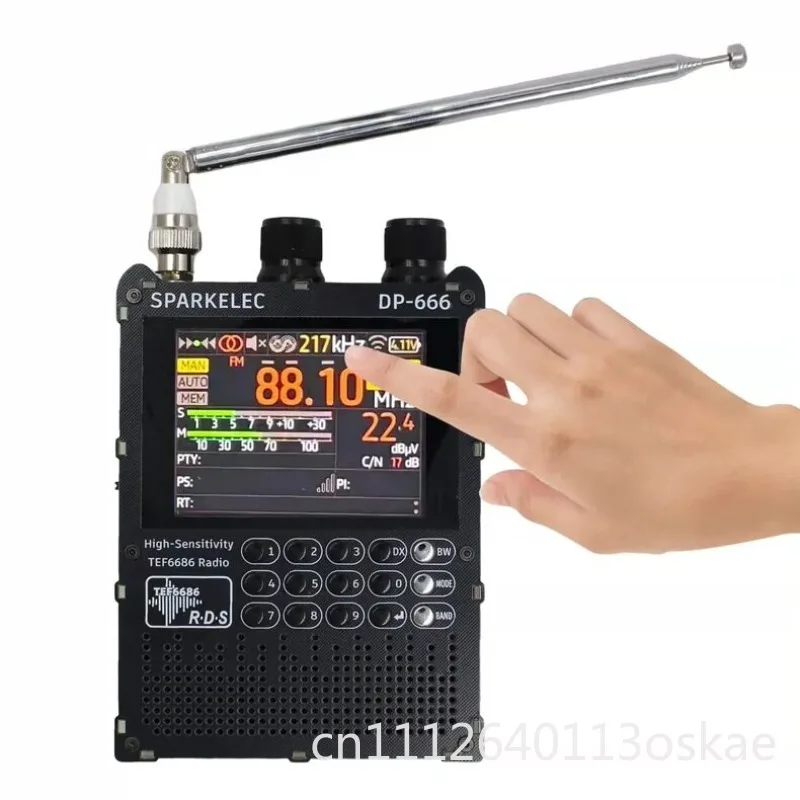 DP-666 2.8 inch IPS touch screen full band high sensitivity TEF6686 radio FM/LW/MW/SW