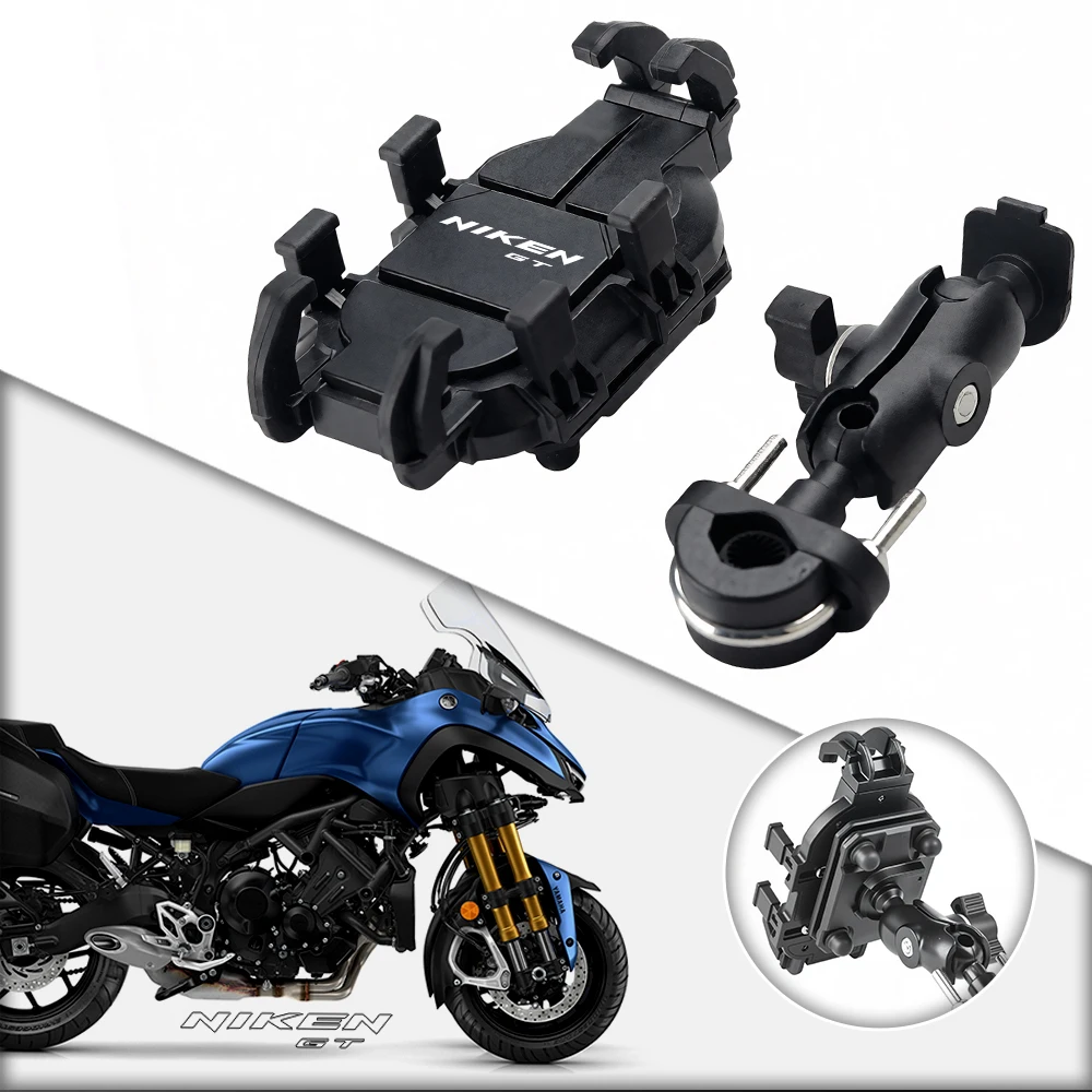 Riding Motorcycle Aluminum Phone Navigation Holder Shock Absorber For YAMAHA NIKEN GT Niken NikenGT RNINET TRACER 9/gt 7/gt