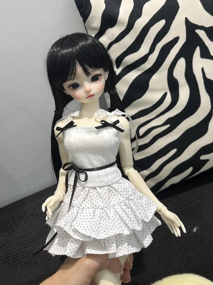 

1/4 BJD Doll White Top Skirt Set Dolls Clothing Accessories (Only Clothes No Dolls)
