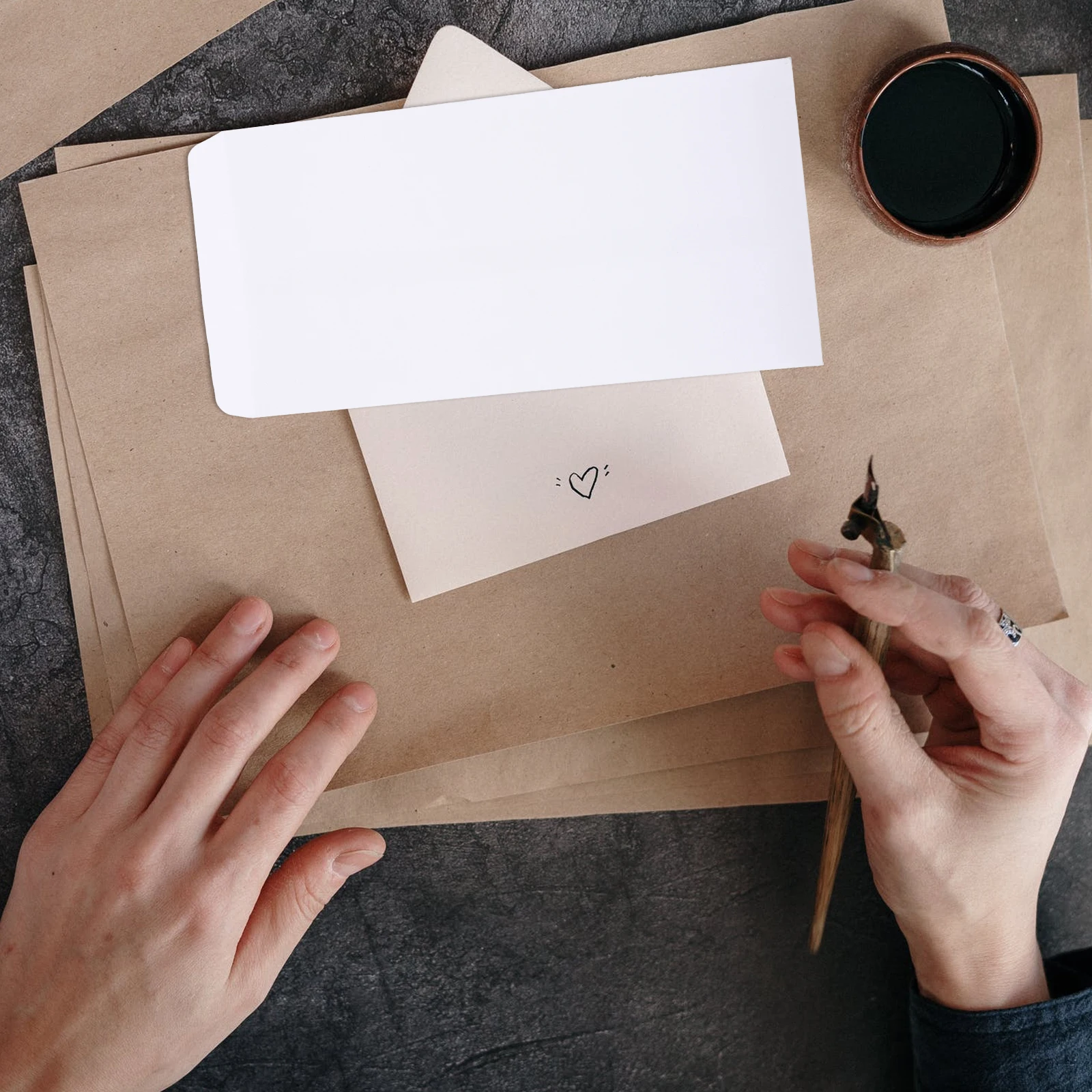 

100pcs Thickened Paper Envelopes Office Business Cash Bags Hold Documents Bills Receipts Organize Home School Practical