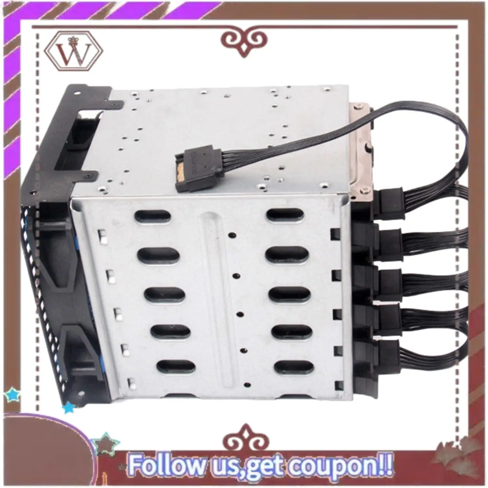 أحدث 10X15 دبوس SATA تمديد الطاقة القرص الصلب كابل 1 ذكر إلى 5 أنثى امدادات الطاقة الفاصل كابل محول DIY بها بنفسك PC Sever