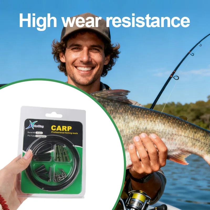 JSFUN ملحقات صيد سمك الشبوط مقاطع يدور الذيل المطاط أنابيب صيد سمك الشبوط محطة الصيد اكسسوارات لجهاز صيد سمك الشبوط #3