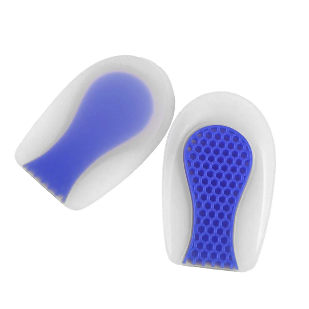 

1Pair Silicone Heel Pads U-Shaped Absorption Shockproof Comfortable Half Insoles for Shoes Pain Relief Foot Support