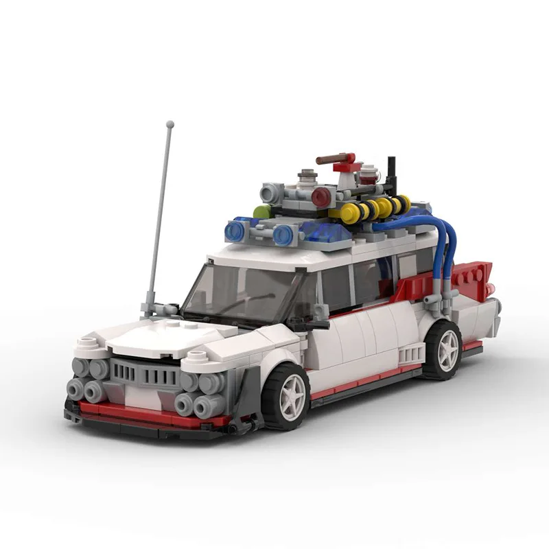 Ghostbusters Ecto-1 Technical Car Movie Merchandise Model Building Block Boys Toy Adults Assembly Xmas Toys Birthday Gifts Kids