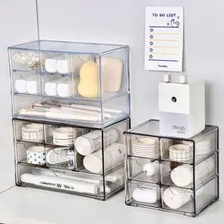 Transparent Drawer Storage Box Large Capacity Compartment Commodity Shelf Waterproof Multifunctional Storage Rack Household