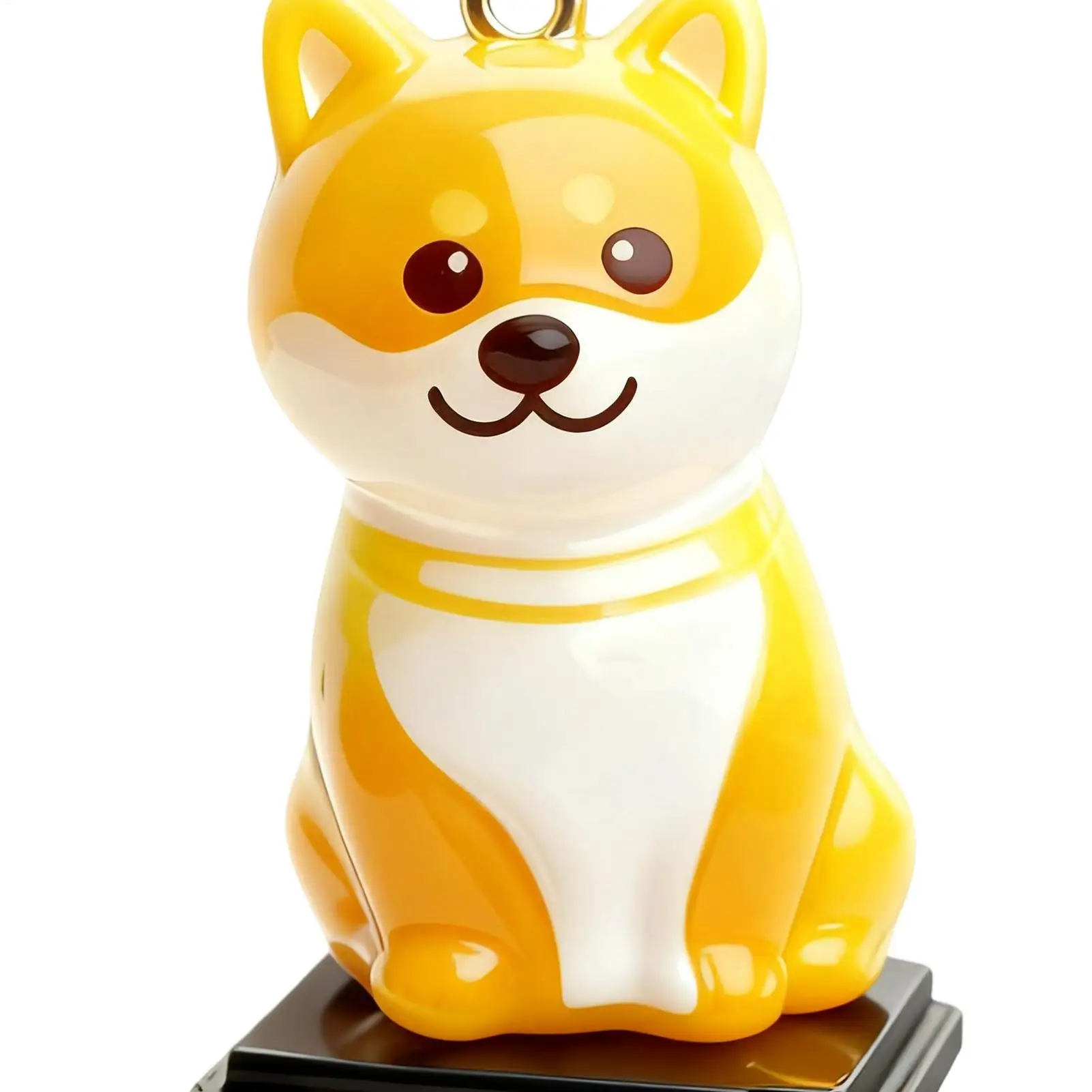 زينة الكلاب لتزيين الدراجات النارية مع ضوء LED تمثال حيوان يعمل بالرياح لمقود الدراجة النارية وركوب الدراجات الليلية في الهواء الطلق