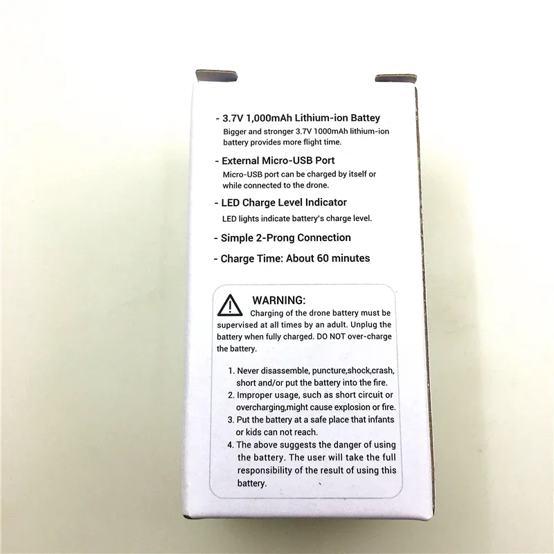 Batería de 3,7 V 1000mah para SJR/C SJRC S20 S20W recambios de cuadrirrotor RC Accesorios