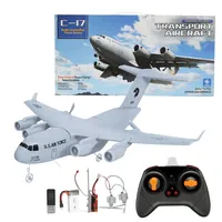 C-17 RC Drone DIY Aircraft Transport Aircraft 373mm Wingspan EPP RC Drone Airplane 2.4GHz 2CH 3-Axis Aircraft Toy for Children