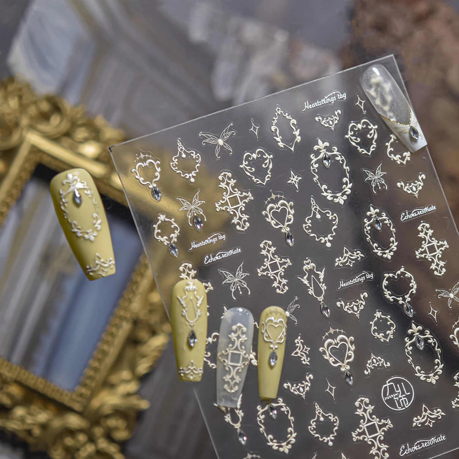 1 قطعة 5D إطار الصورة زهرة مسمار ملصق الجمال مسمار الملحقات الملونة الفراشات الزهور والعشب مسمار ملصقات فنية