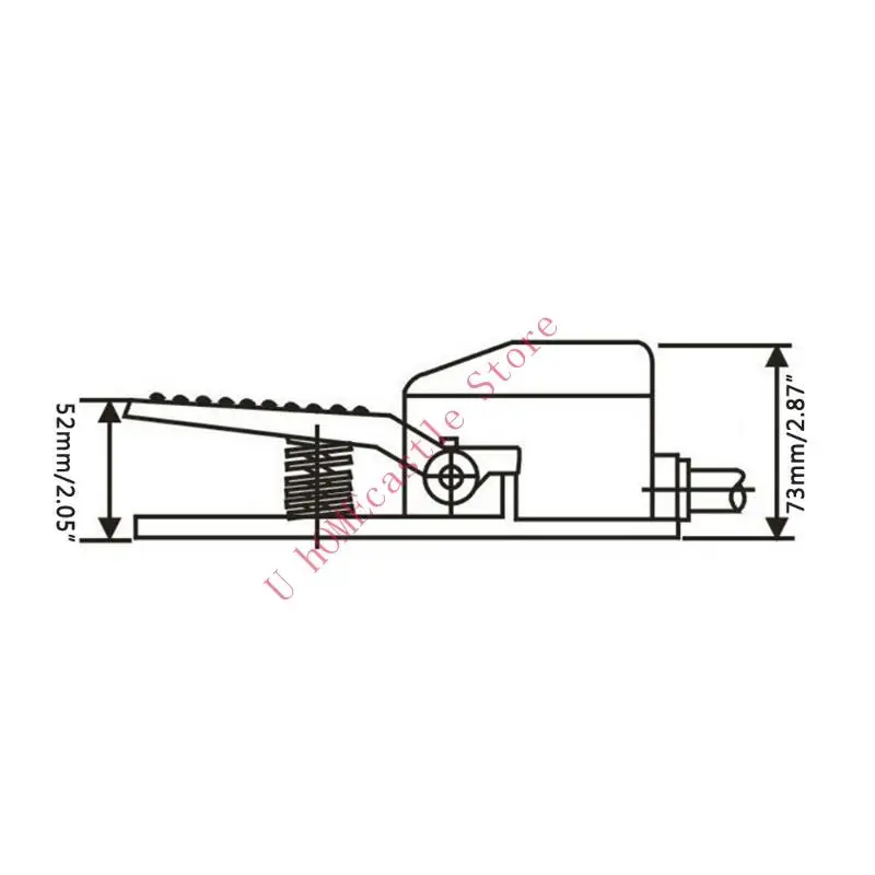 

63HF AC 250V 15A Мгновенный антислипный промышленный переключатель педали