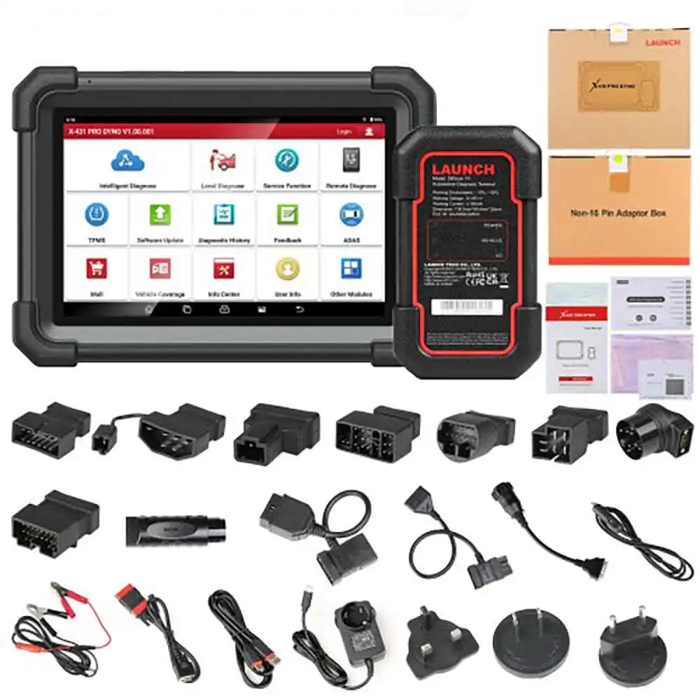 LACH X431 PRO DYNO X-431 Obd2 Bidirectional Car Diagnostic Scanner with Key Coding Upgrade of V Elite Auto Diagnostic Tools