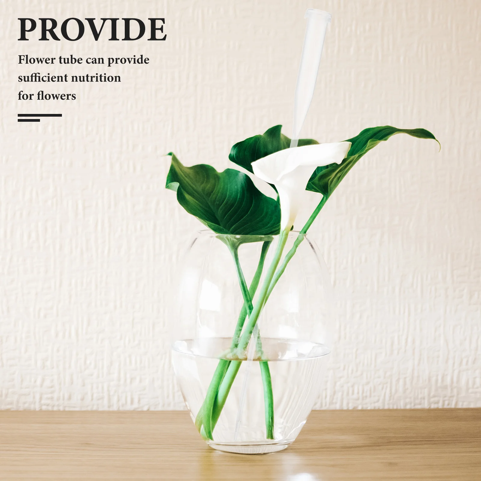 25 szt. Wielorazowe plastikowe tubki na kwiaty, patyczki do podlewania świeżych kwiatów z nakrętkami do aranżacji kwiatowych na wesela i do użytku w ogrodzie.