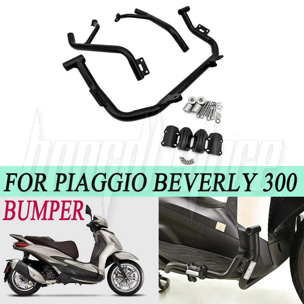 For Piaggio Beverly 300 Beverly300 2019-2024 Motorcycle Highway Engine Guard Crash Bar Frame Bumper Fairing Protector Bars