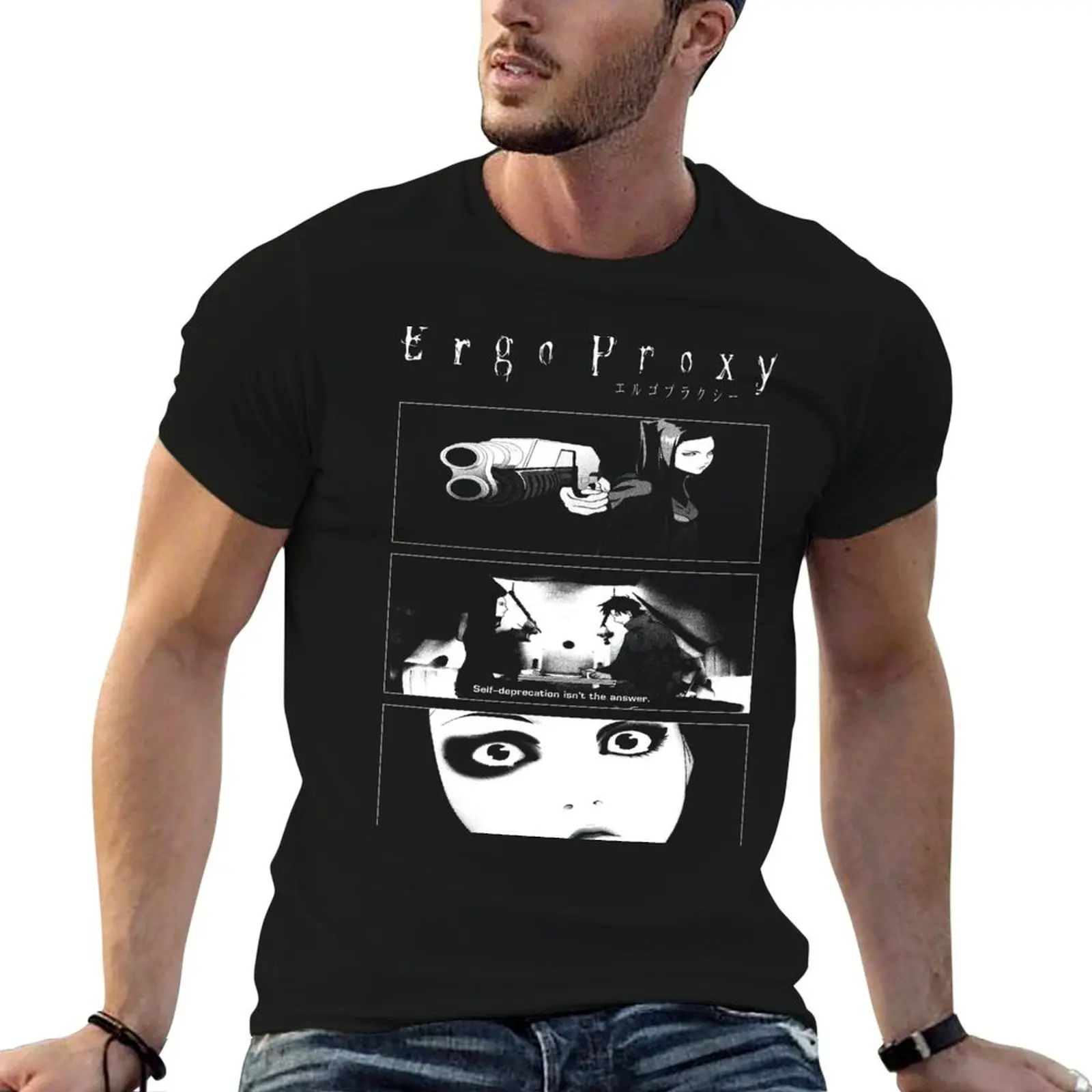 Ergo Proxy T-Shirt Simple Print Design T-Shirt