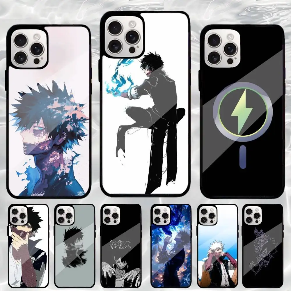 

D-Dabi My Hero Academia Phone Case For iPhone17,16,15,14,13,12,11 Plus,For Magnetic Wireless Charge Cover