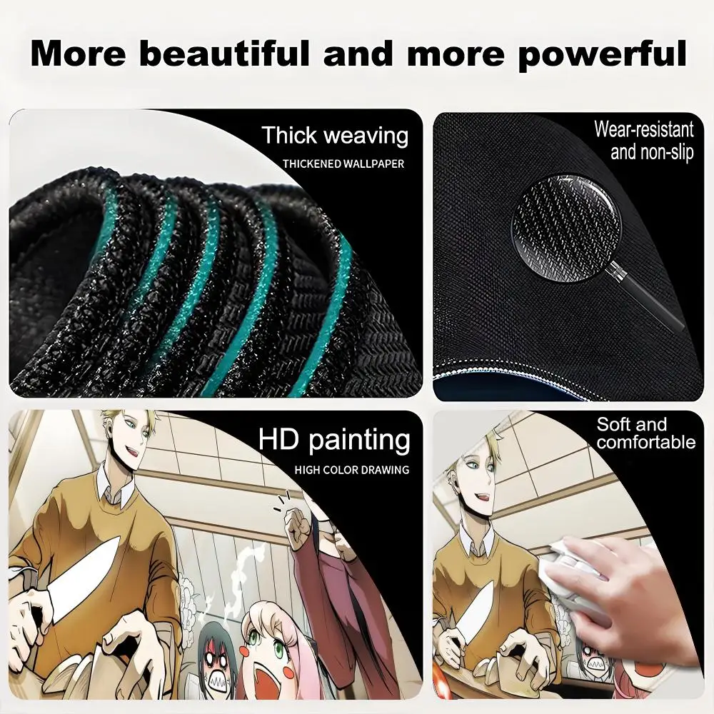 لوحة الماوس مكتب ماوس الوسادة لطيف HD لوحة مكتب تمديد الألعاب لوحة المفاتيح الحصير كبيرة 100x50 سنتيمتر XXL تجسس الأسرة ألعاب ماوس