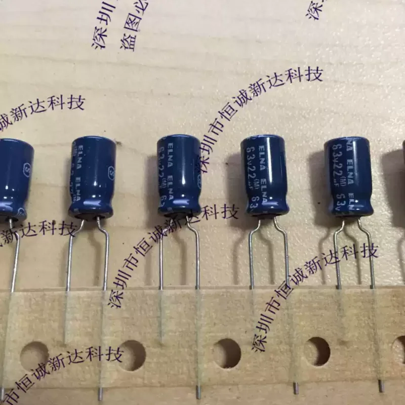 30-100pcs ELNA genuine Ina RE2 blue robe fever electrolytic capacitor 63v22uf 6x11